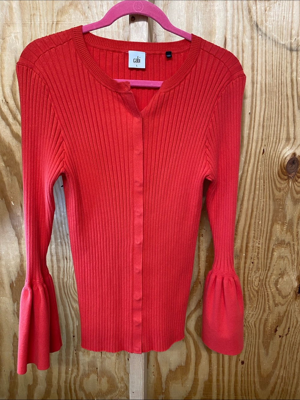 Cabi size L cardigan trumpet sleeve